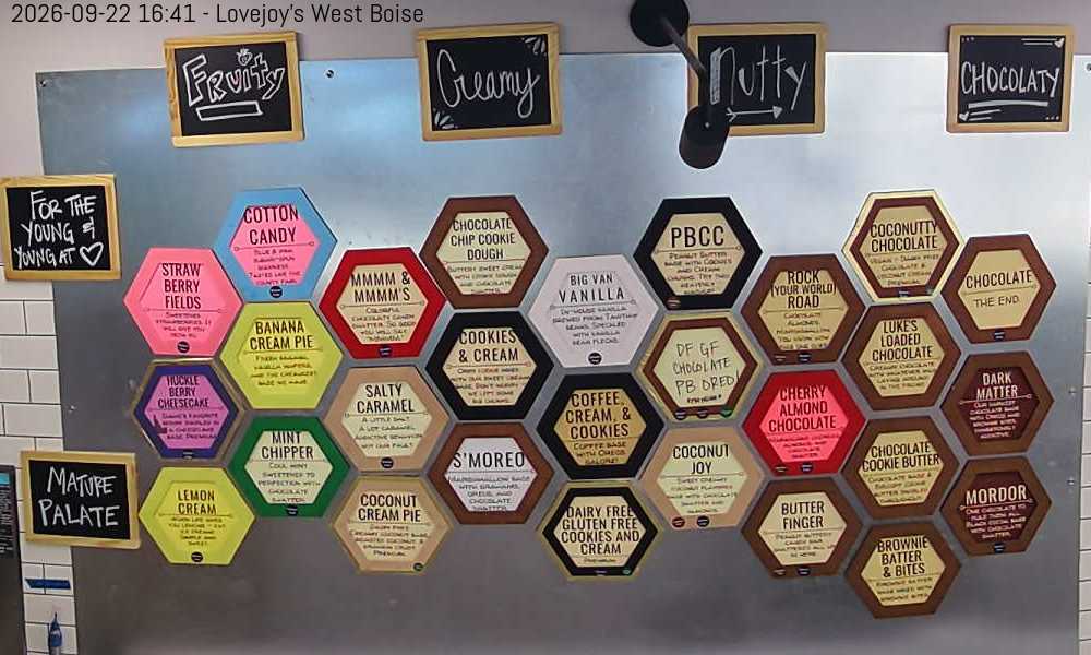 West Boise Flavor Board Live Feed