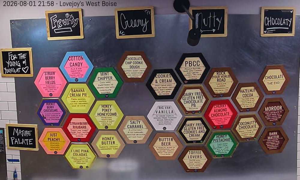 West Boise Flavor Board Live Feed