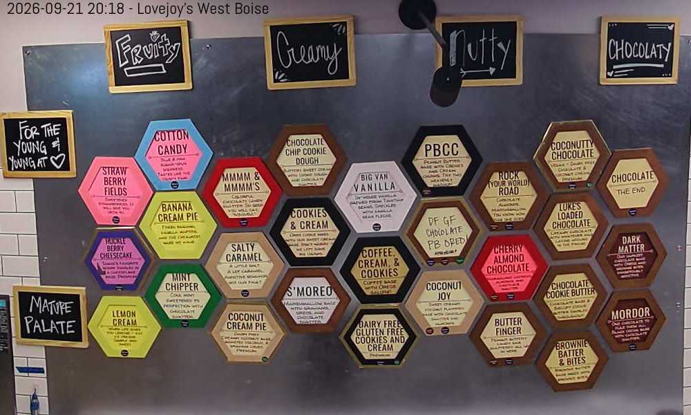 West Boise Flavor Board Live Feed